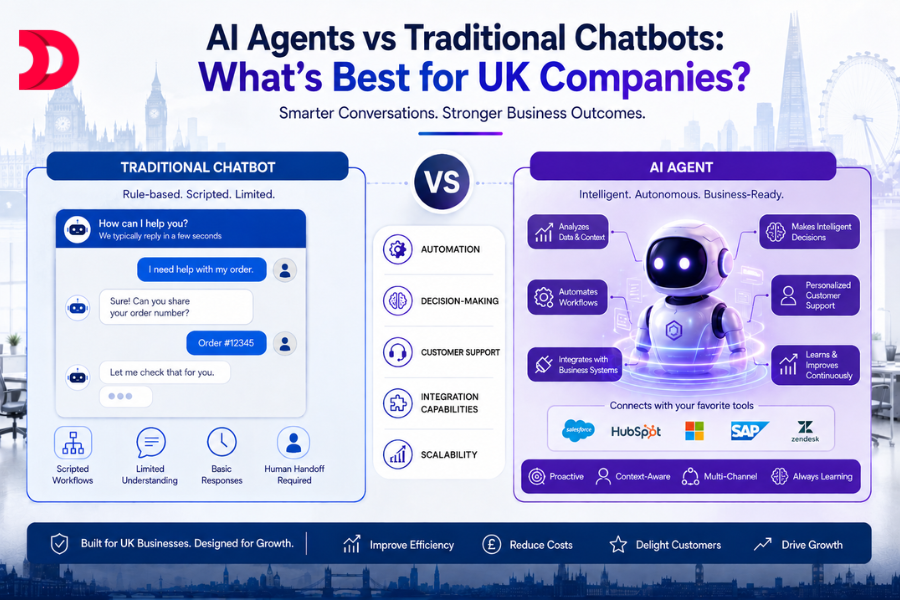 AI Agents vs Traditional Chatbots: What’s Best for UK Companies?